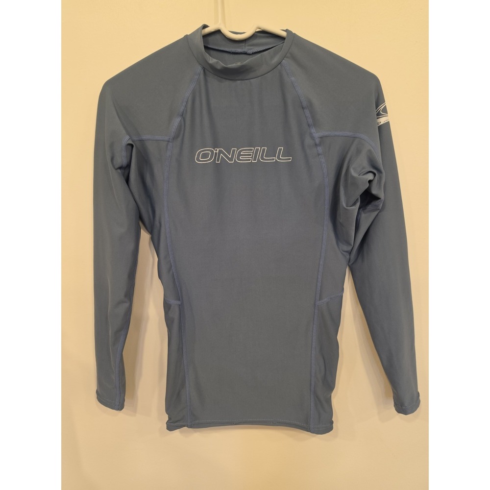O'Neill Men's Basic Skins UPF 50+ Long Sleeve Rash Guard Pacific Size S Surfer